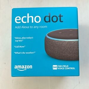Echo Dot (3rd Gen) smart speaker with Alexa - Charcoal